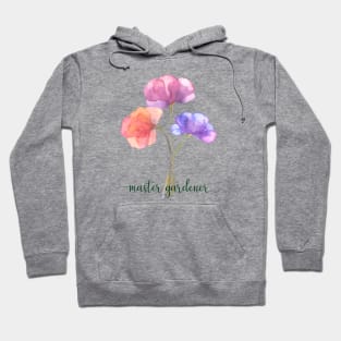 Master Gardener Watercolor Flowers Hoodie